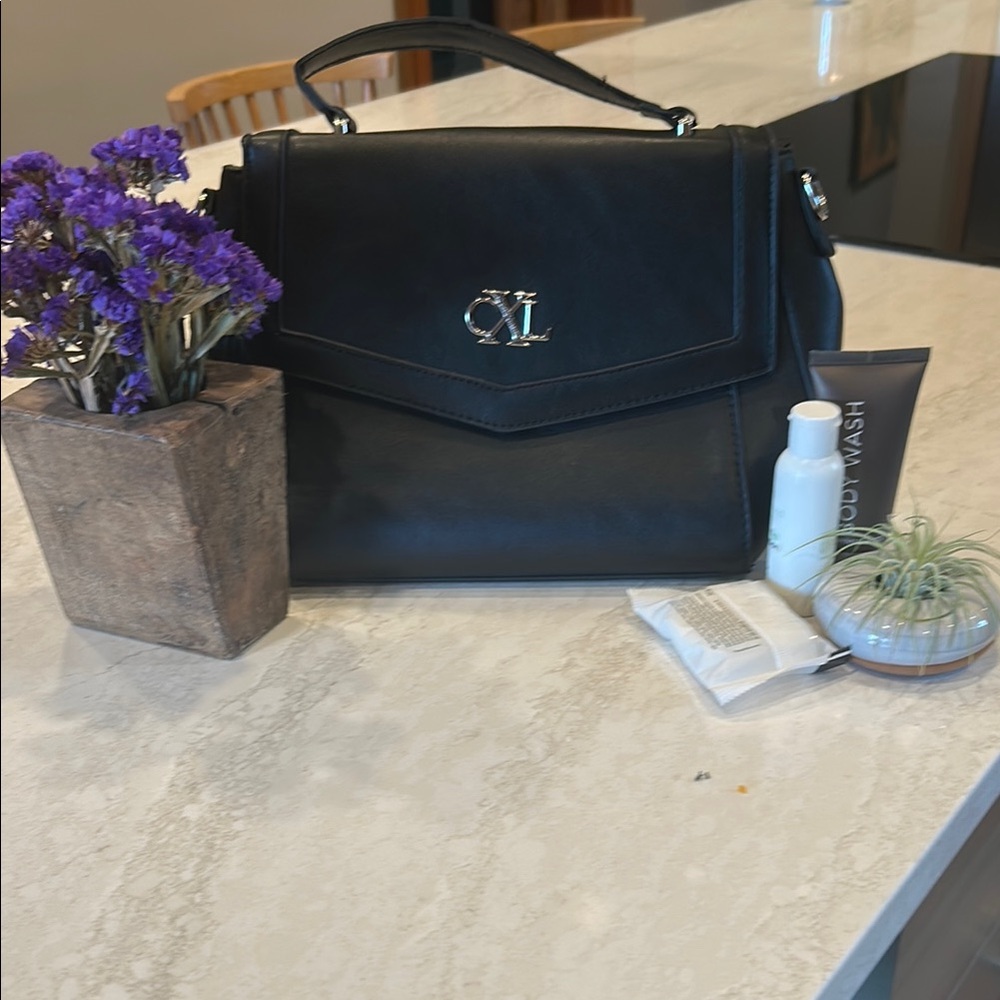 Christian Lacroix Black Mini Bag with Structured Design
